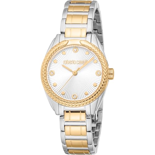 Roberto Cavalli Damen Analog Quarz Uhr mit Edelstahl Armband RC5L118M0065 von Roberto Cavalli