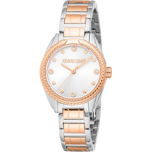 Roberto Cavalli Damen Analog Quarz Uhr mit Edelstahl Armband RC5L118M0085 von Roberto Cavalli