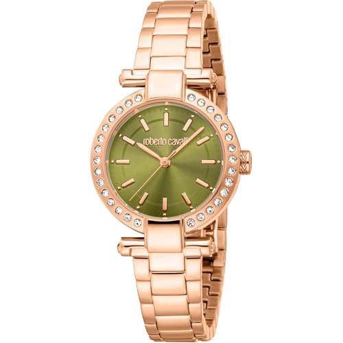 Roberto Cavalli Damen Analog Quarz Uhr mit Edelstahl Armband RC5L121M0075 von Roberto Cavalli