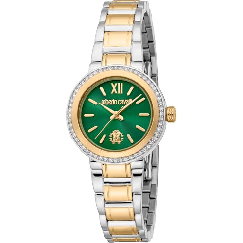 Roberto Cavalli Damen Analog Quarz Uhr mit Edelstahl Armband RC5L123M0095 von Roberto Cavalli