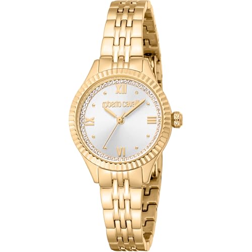Roberto Cavalli Damen Analog Quarz Uhr mit Edelstahl Armband RC5L124M0055 von Roberto Cavalli