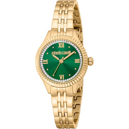 Roberto Cavalli Damen Analog Quarz Uhr mit Edelstahl Armband RC5L124M0065 von Roberto Cavalli