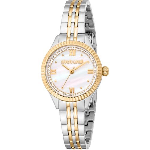 Roberto Cavalli Damen Analog Quarz Uhr mit Edelstahl Armband RC5L124M0085 von Roberto Cavalli