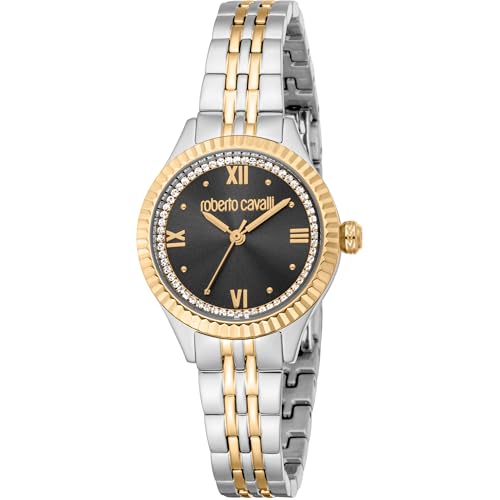 Roberto Cavalli Damen Analog Quarz Uhr mit Edelstahl Armband RC5L124M0095 von Roberto Cavalli