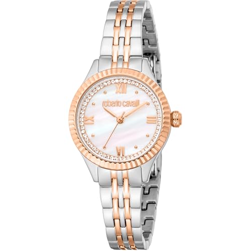 Roberto Cavalli Damen Analog Quarz Uhr mit Edelstahl Armband RC5L124M0105 von Roberto Cavalli