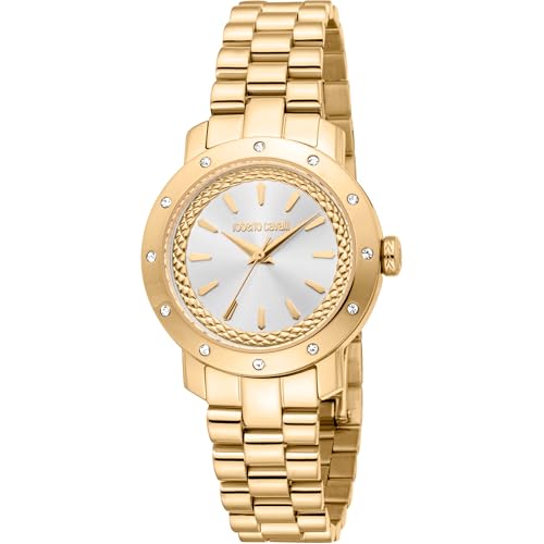 Roberto Cavalli Damen Analog Quarz Uhr mit Edelstahl Armband RC5L125M0055 von Roberto Cavalli