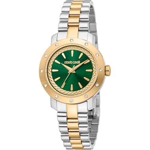 Roberto Cavalli Damen Analog Quarz Uhr mit Edelstahl Armband RC5L125M0075 von Roberto Cavalli