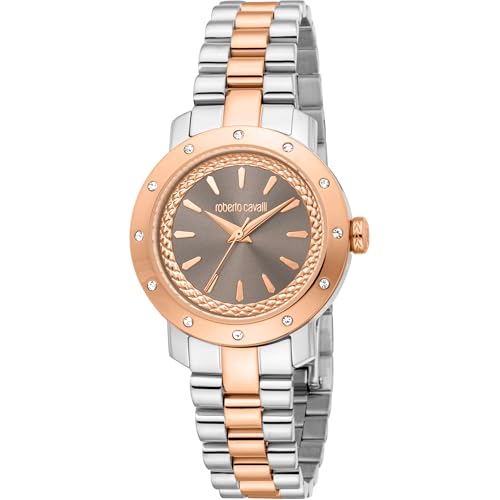 Roberto Cavalli Damen Analog Quarz Uhr mit Edelstahl Armband RC5L125M0085 von Roberto Cavalli
