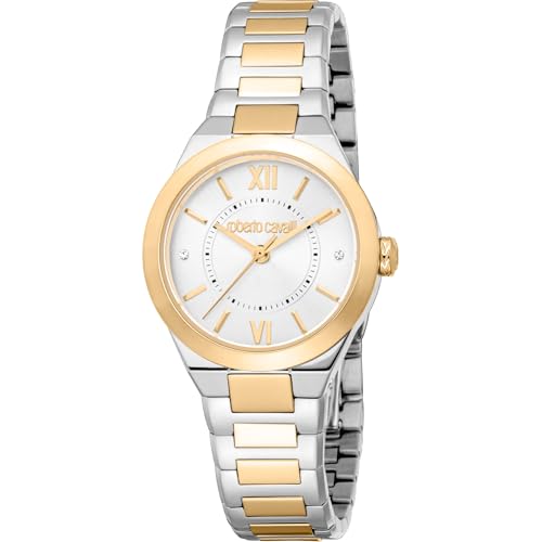 Roberto Cavalli Damen Analog Quarz Uhr mit Edelstahl Armband RC5L126M0055 von Roberto Cavalli