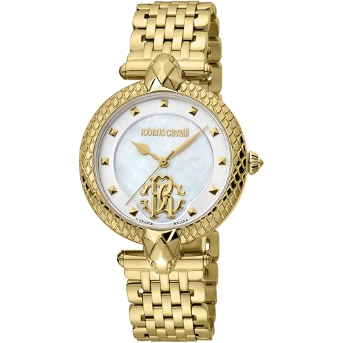 Roberto Cavalli Damen Analog Quarz Uhr mit Edelstahl Armband RV1L130M0051 von Roberto Cavalli
