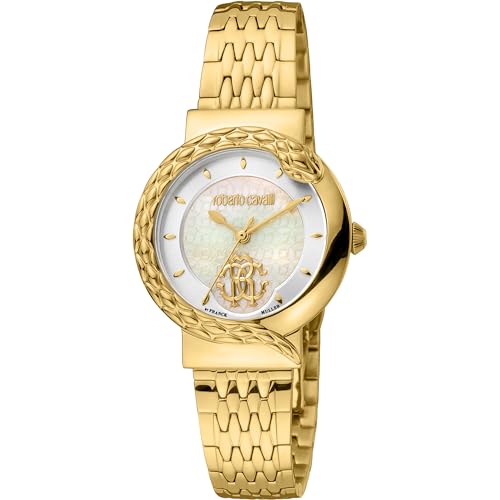Roberto Cavalli Damen Analog Quarz Uhr mit Edelstahl Armband RV1L156M1061 von Roberto Cavalli