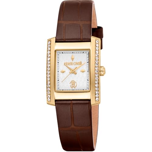 Roberto Cavalli Damen Analog Quarz Uhr mit Leder Armband RC5L120L0025 von Roberto Cavalli