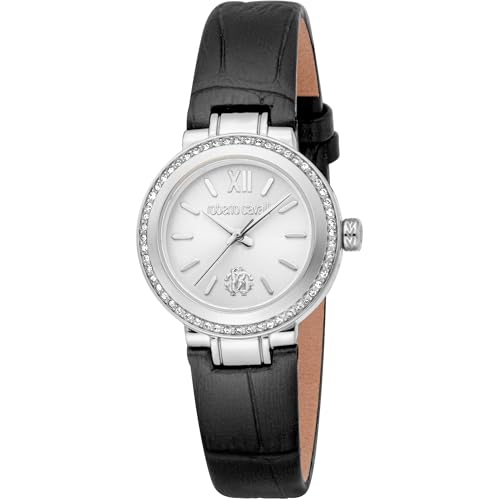 Roberto Cavalli Damen Analog Quarz Uhr mit Leder Armband RC5L123L0015 von Roberto Cavalli