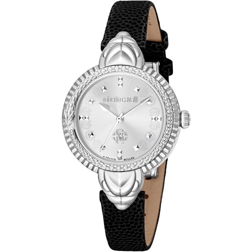 Roberto Cavalli Damen Analog Quarz Uhr mit Leder Armband RV1L203L0011 von Roberto Cavalli