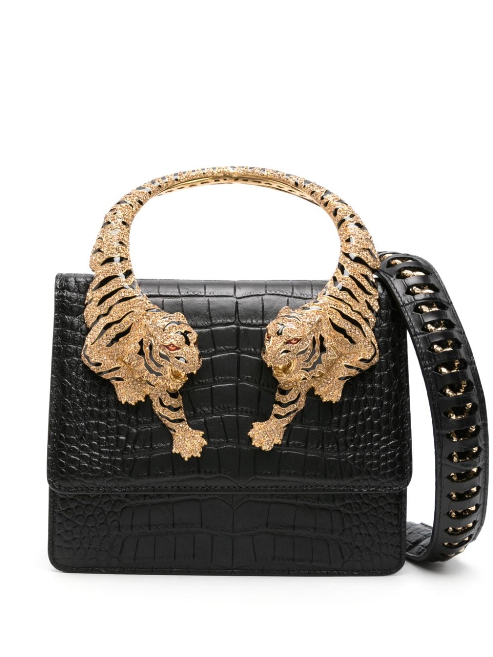 Roberto Cavalli Großer Roar Shopper - Schwarz von Roberto Cavalli