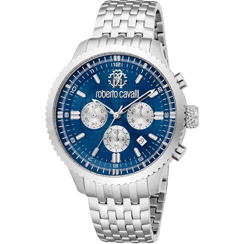 Roberto Cavalli Herren Analog Quarz Uhr mit Edelstahl Armband RC5G127M0065 von Roberto Cavalli