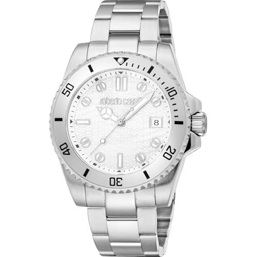 Roberto Cavalli Herren Analog Quarz Uhr mit Edelstahl Armband RC5G129M0055 von Roberto Cavalli