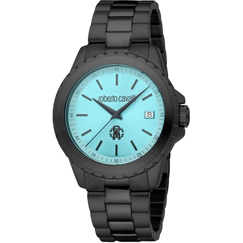 Roberto Cavalli Herren Analog Quarz Uhr mit Edelstahl Armband RC5G132M0065 von Roberto Cavalli
