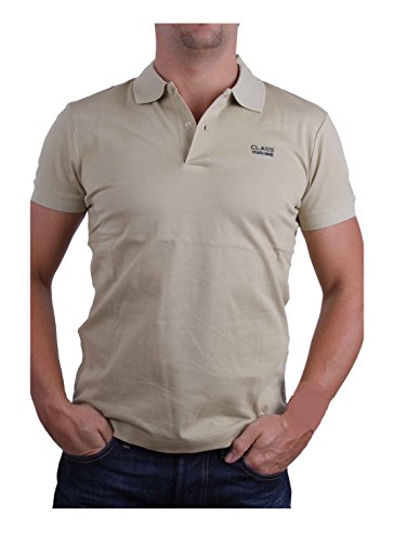 Roberto Cavalli Herren Poloshirt (as3, Alpha, m, Regular, Regular, Beige 2) von Roberto Cavalli