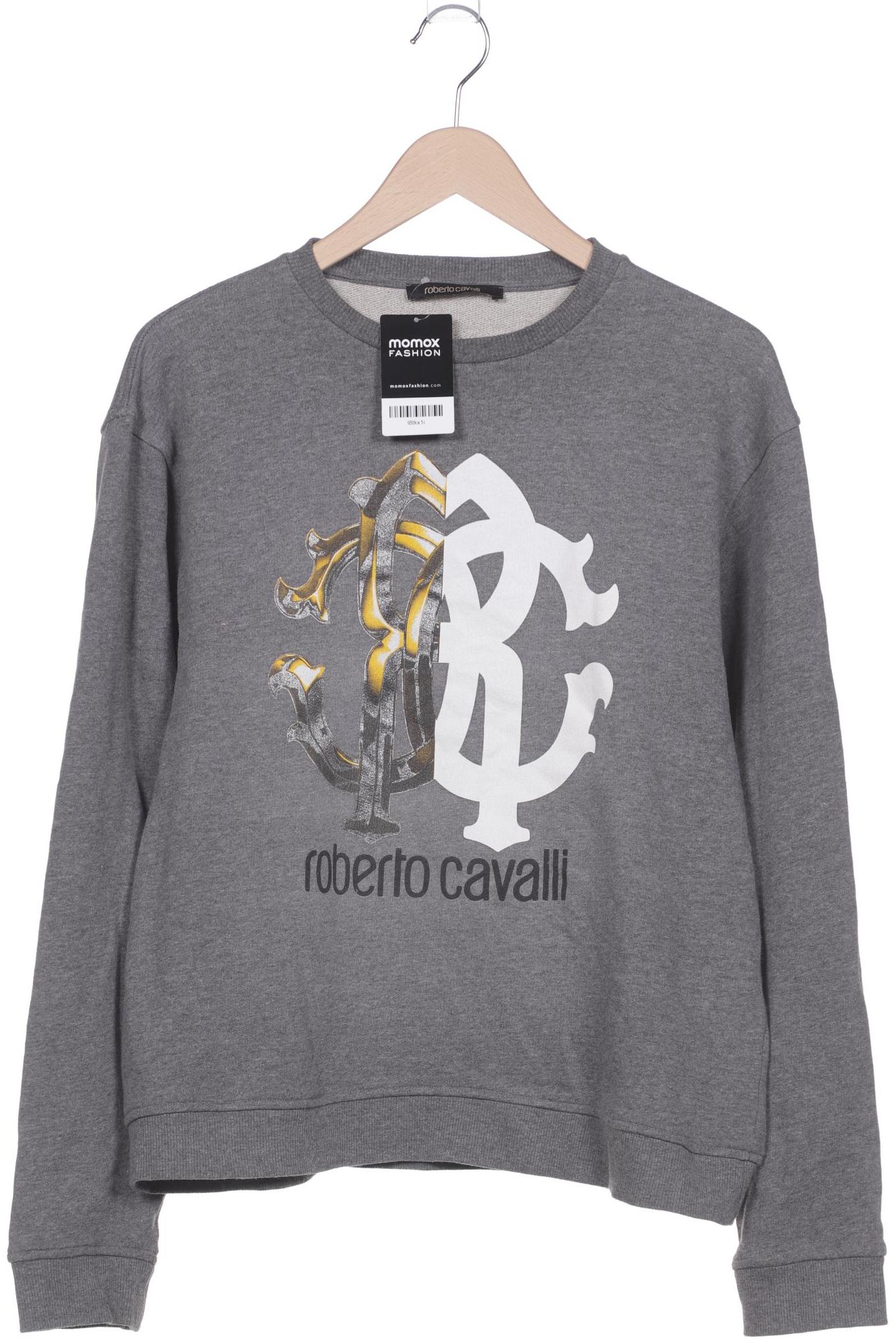 Roberto Cavalli Herren Sweatshirt, grau, Gr. 52 von Roberto Cavalli