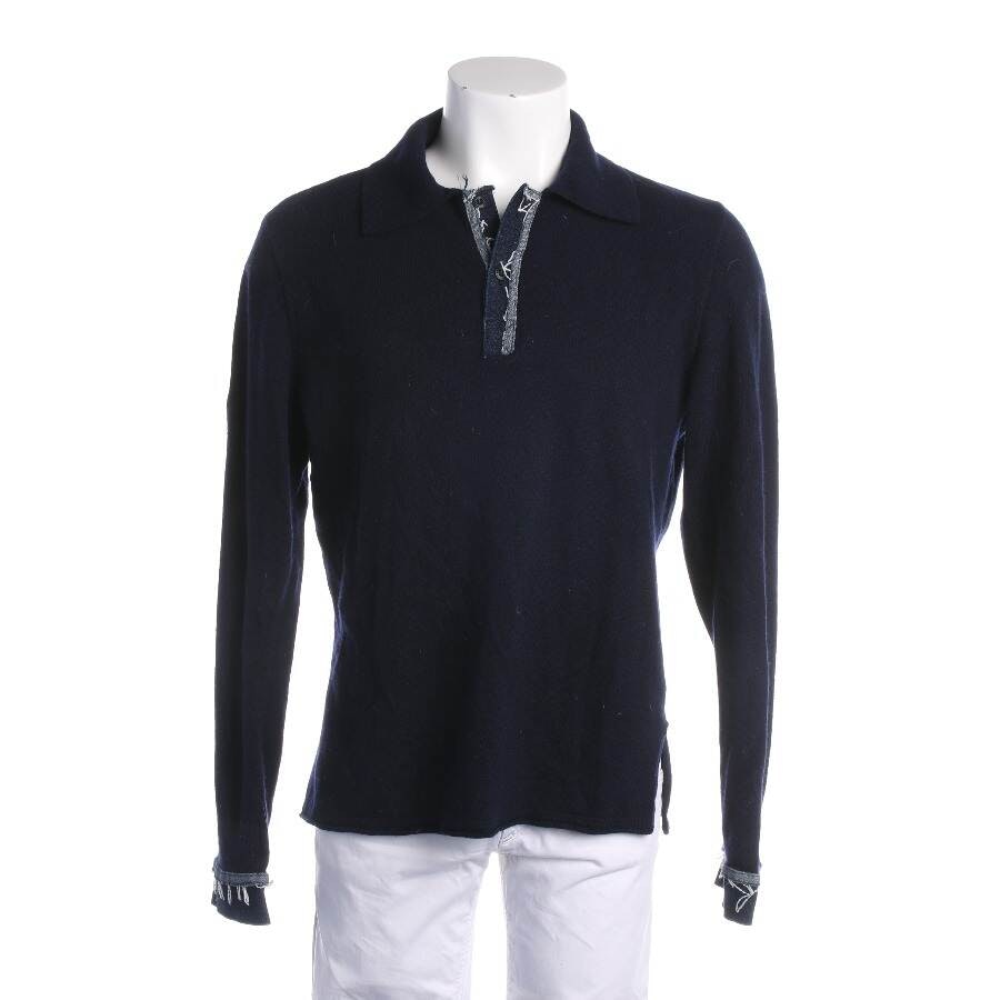 Roberto Cavalli Leinenpullover 44 Navy von Roberto Cavalli