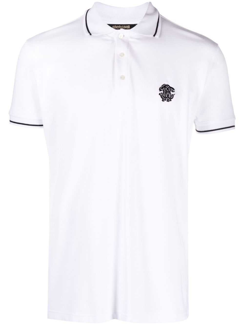 Roberto Cavalli Poloshirt mit Logo-Stickerei - Weiß von Roberto Cavalli