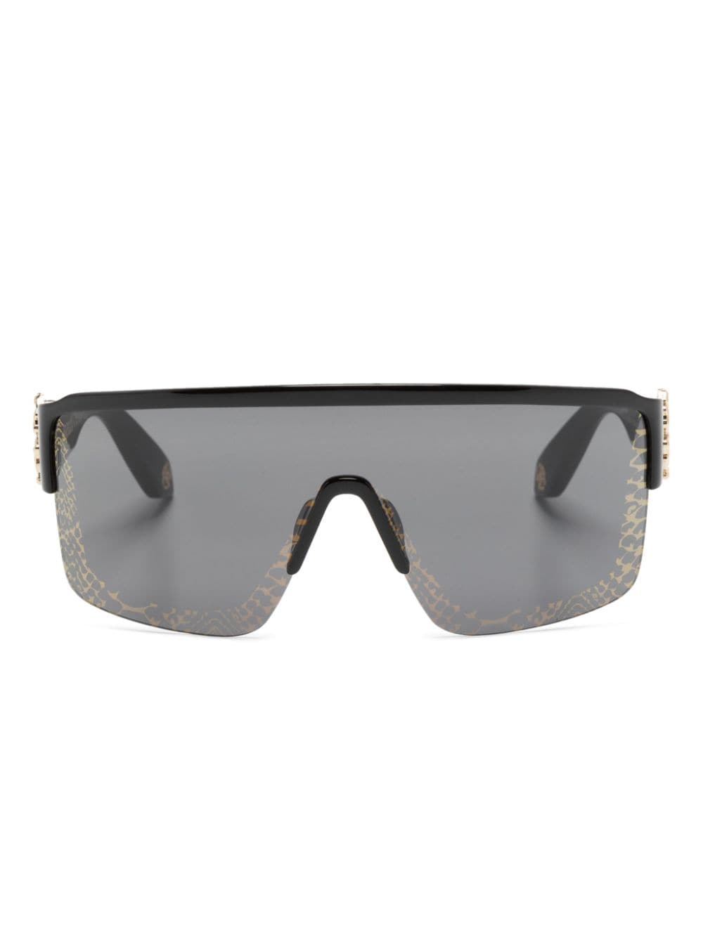 Roberto Cavalli Sonnenbrille mit Shield-Gestell - Schwarz von Roberto Cavalli