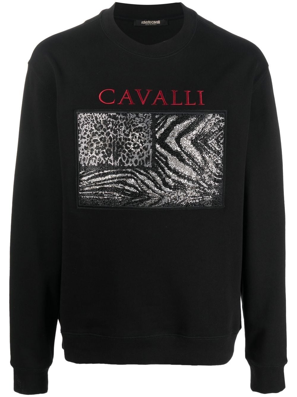 Roberto Cavalli Sweatshirt mit Logo-Print - Schwarz von Roberto Cavalli