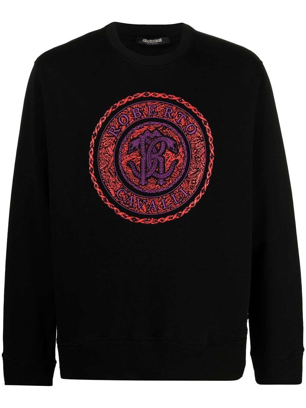 Roberto Cavalli Sweatshirt mit Logo - Schwarz von Roberto Cavalli