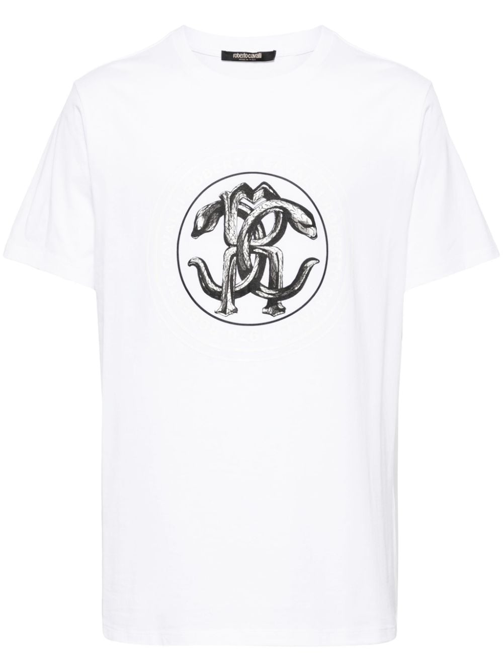 Roberto Cavalli T-Shirt mit grafischem Print - Weiß von Roberto Cavalli