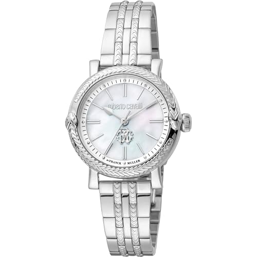 Roberto Cavalli Damen Analog Quarz Uhr mit Edelstahl Armband RV1L193M0041 von Roberto Cavalli