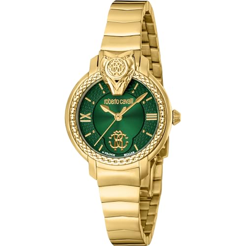Roberto Cavalli Damen Analog Quarz Uhr mit Edelstahl Armband RV1L215M0061 von Roberto Cavalli
