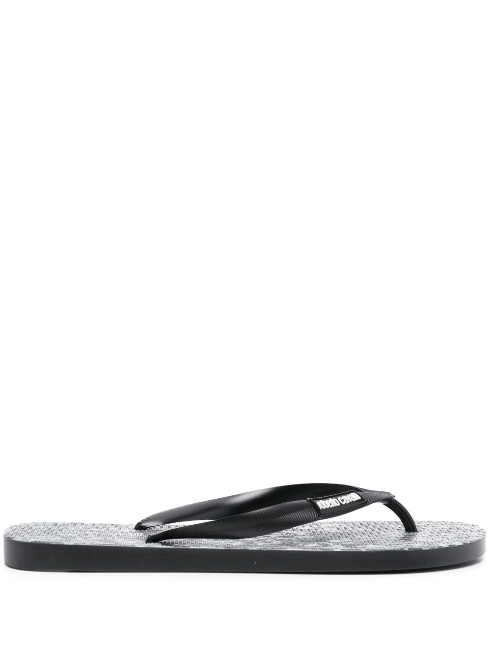 Roberto Cavalli Flip-Flops mit Leoparden-Print - Schwarz von Roberto Cavalli