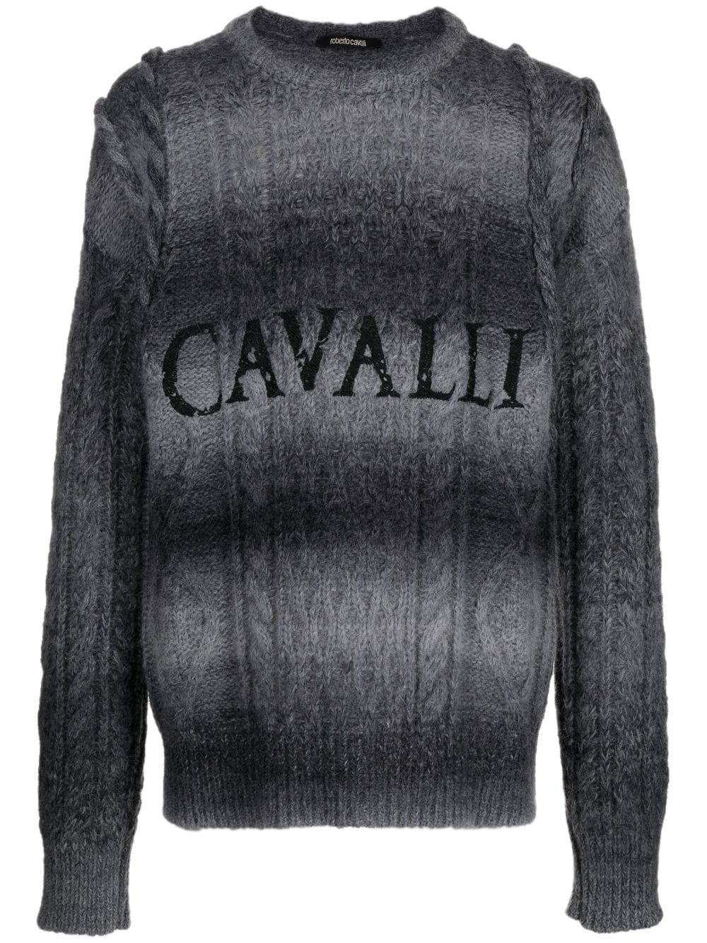 Roberto Cavalli Pullover mit Logo-Print - Grau von Roberto Cavalli