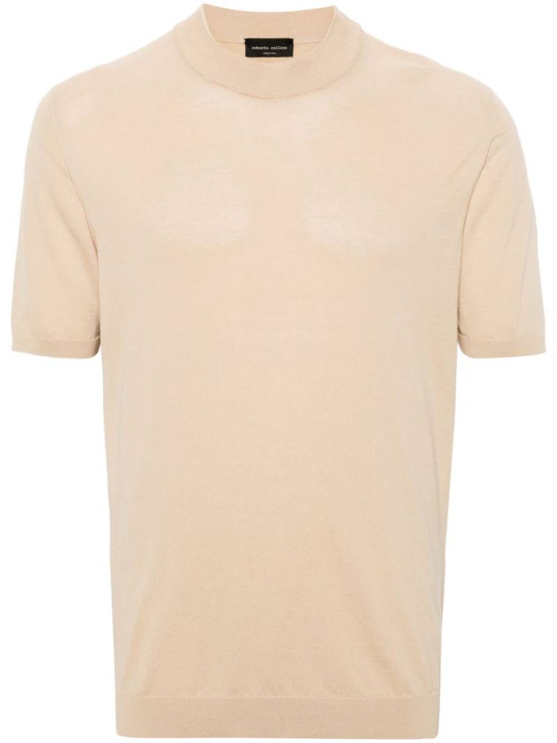 Roberto Collina Gestricktes T-Shirt - Nude von Roberto Collina