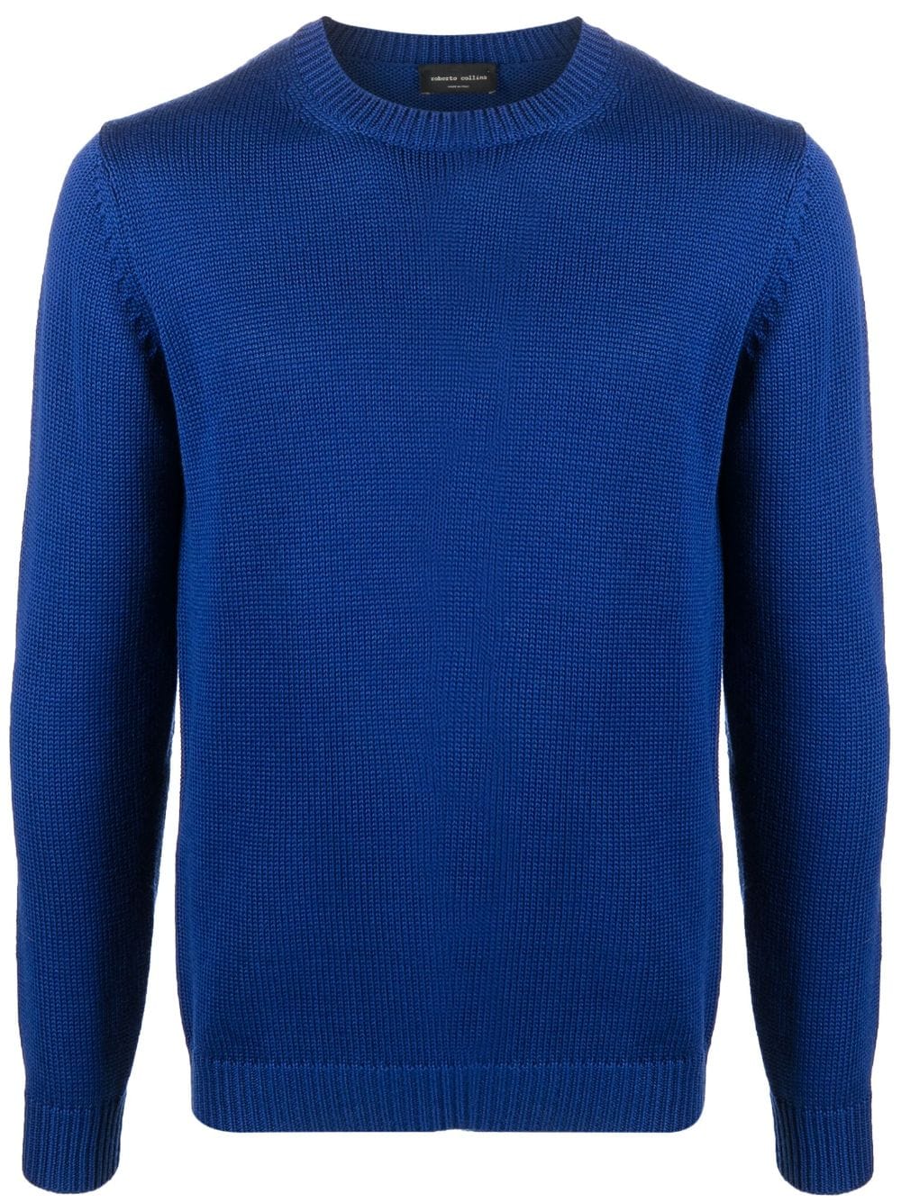 Roberto Collina Intarsien-Pullover mit Rundhalsausschnitt - Blau von Roberto Collina