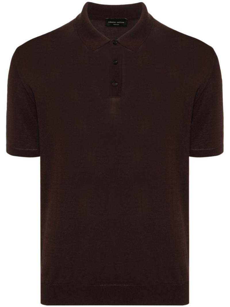 Roberto Collina Geripptes Poloshirt - Braun von Roberto Collina