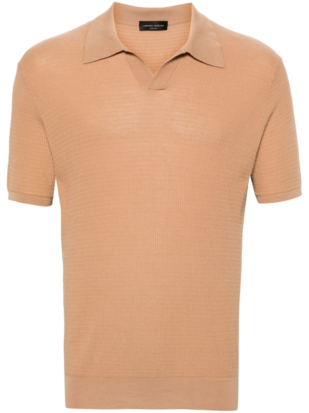 Roberto Collina Strukturiertes Poloshirt - Nude von Roberto Collina