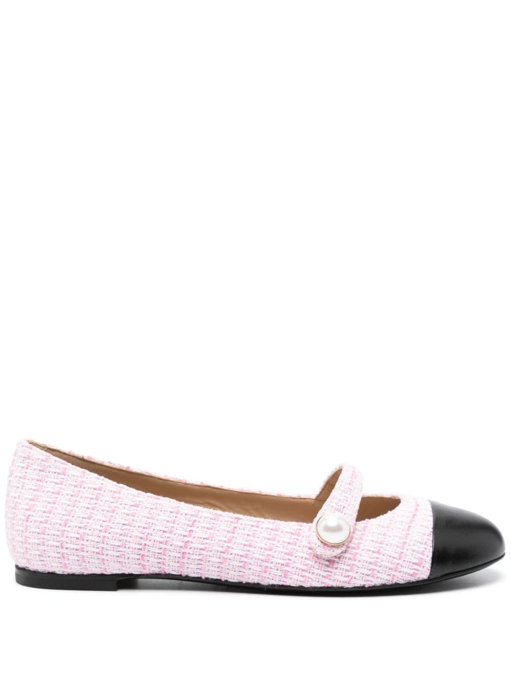 Roberto Festa Divy Tweed-Ballerinas - Rosa von Roberto Festa