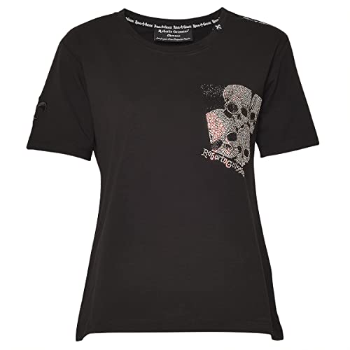 Damen T-Shirt - Skull-Cross - Black M von Roberto Geissini