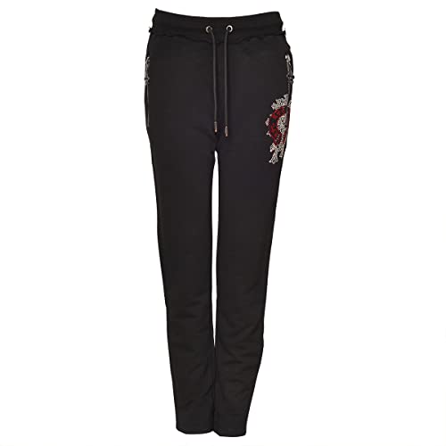 Roberto Geissini Damen Pant - Ornament - Black L von Roberto Geissini