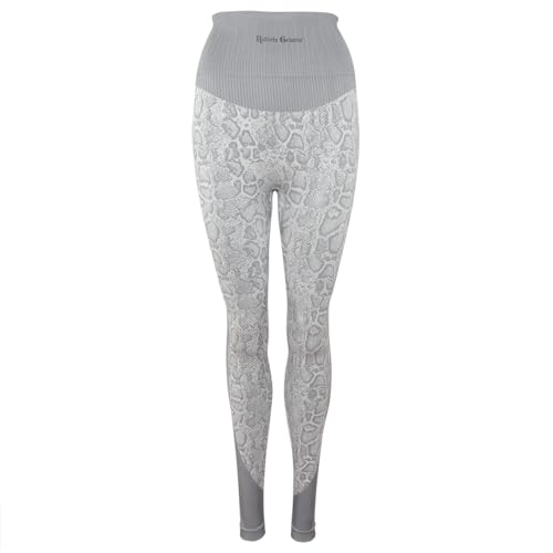 Roberto Geissini Damen Sport Leggings Snake Grey S von Roberto Geissini