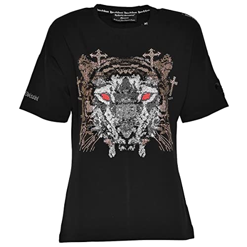 Roberto Geissini Damen T-Shirt Cross-Tiger Black M von Roberto Geissini