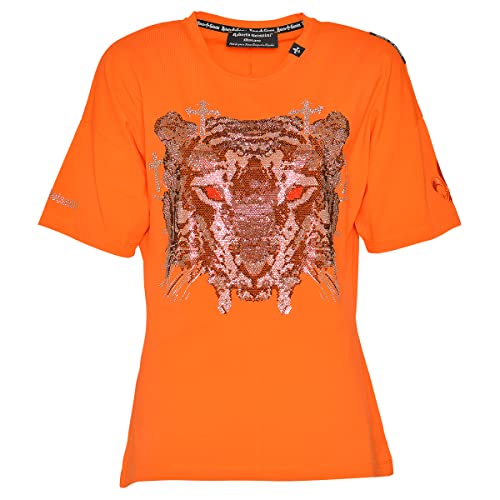 Roberto Geissini Damen T-Shirt Cross-Tiger orange M von Roberto Geissini