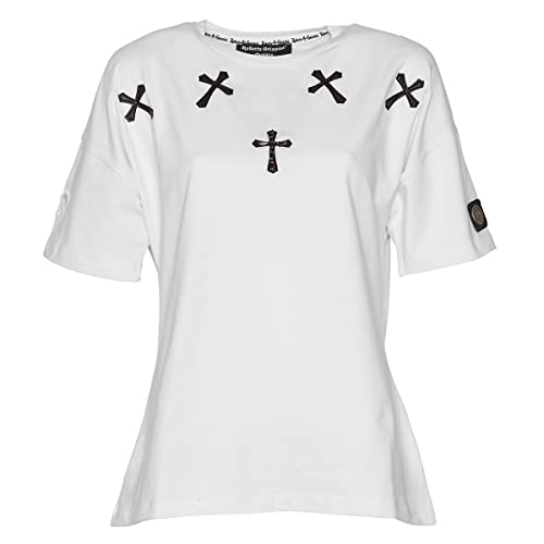 Roberto Geissini Damen T-Shirt Cross-Wings - White L Roberto Geissini Damen T-Shirt Cross-Wings - White L von Roberto Geissini