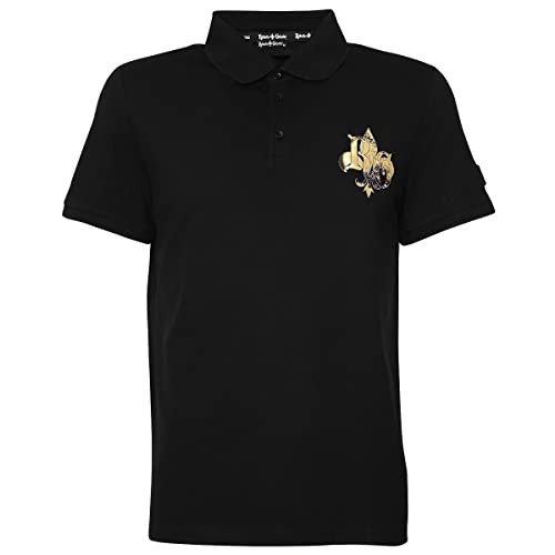 Roberto Geissini Herren Polo-Shirt Skull-Deluxe-Black L von Roberto Geissini