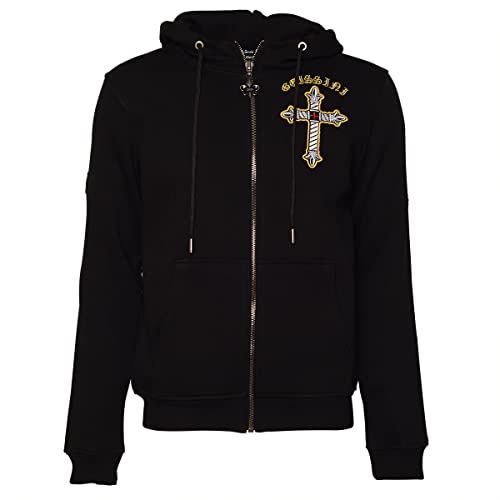 Roberto Geissini Herren Sweatjacke - Cross-Wings - Black von Roberto Geissini