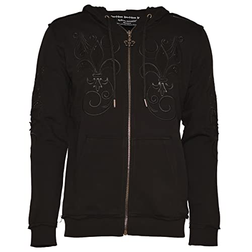 Roberto Geissini Herren Sweatjacke - VIP - Black XL von Roberto Geissini