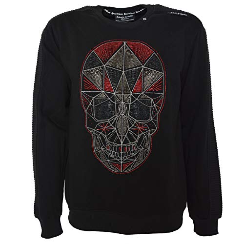 Roberto Geissini Herren Sweatshirt - Techno Skull Black L von Roberto Geissini