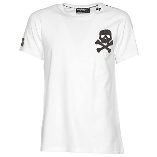 Roberto Geissini Herren T-Shirt Bones - Off White XL von Roberto Geissini